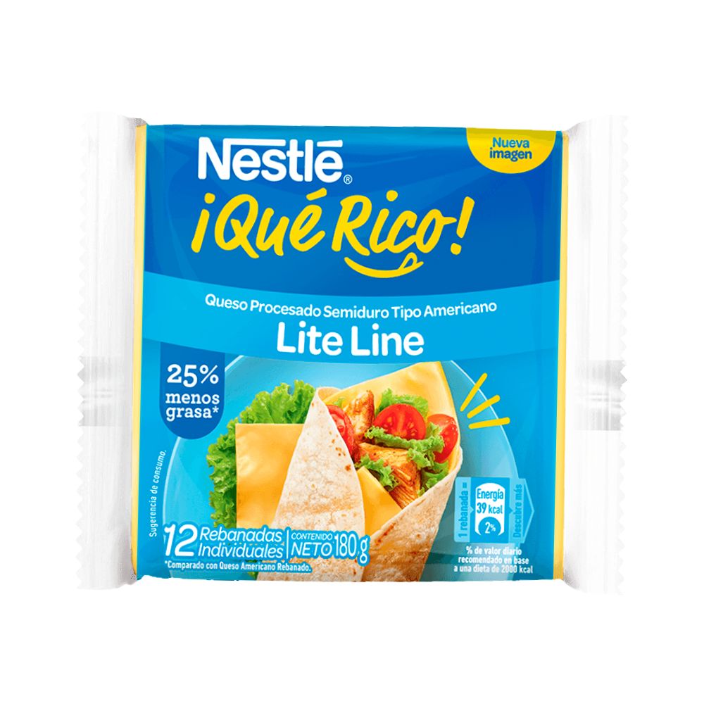 QUESO AMERICANO LITE LINE 12 UND NESTLE