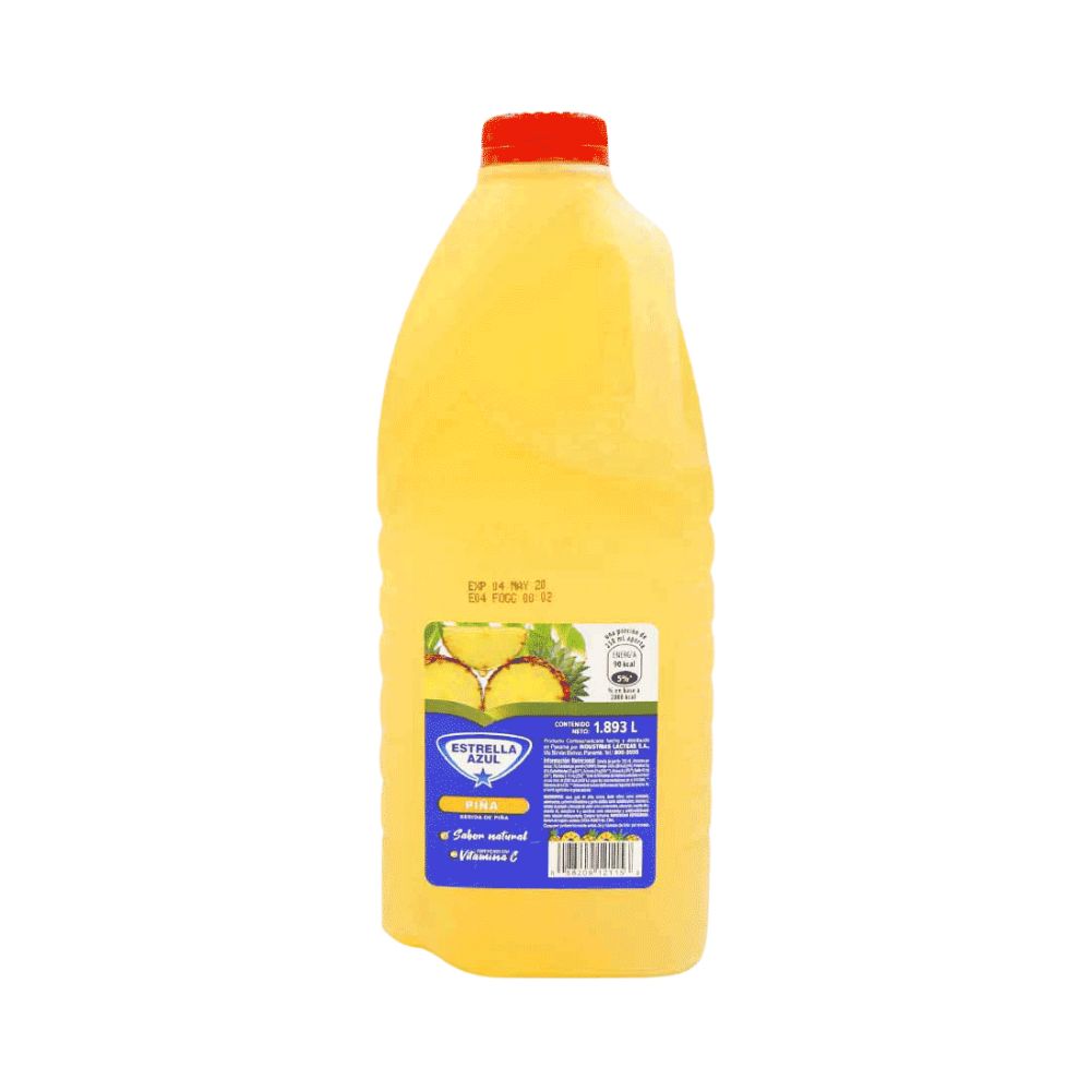 BEBIDA FRESCURA PINA 1/2 GL PLAST. ESTRELLA AZUL