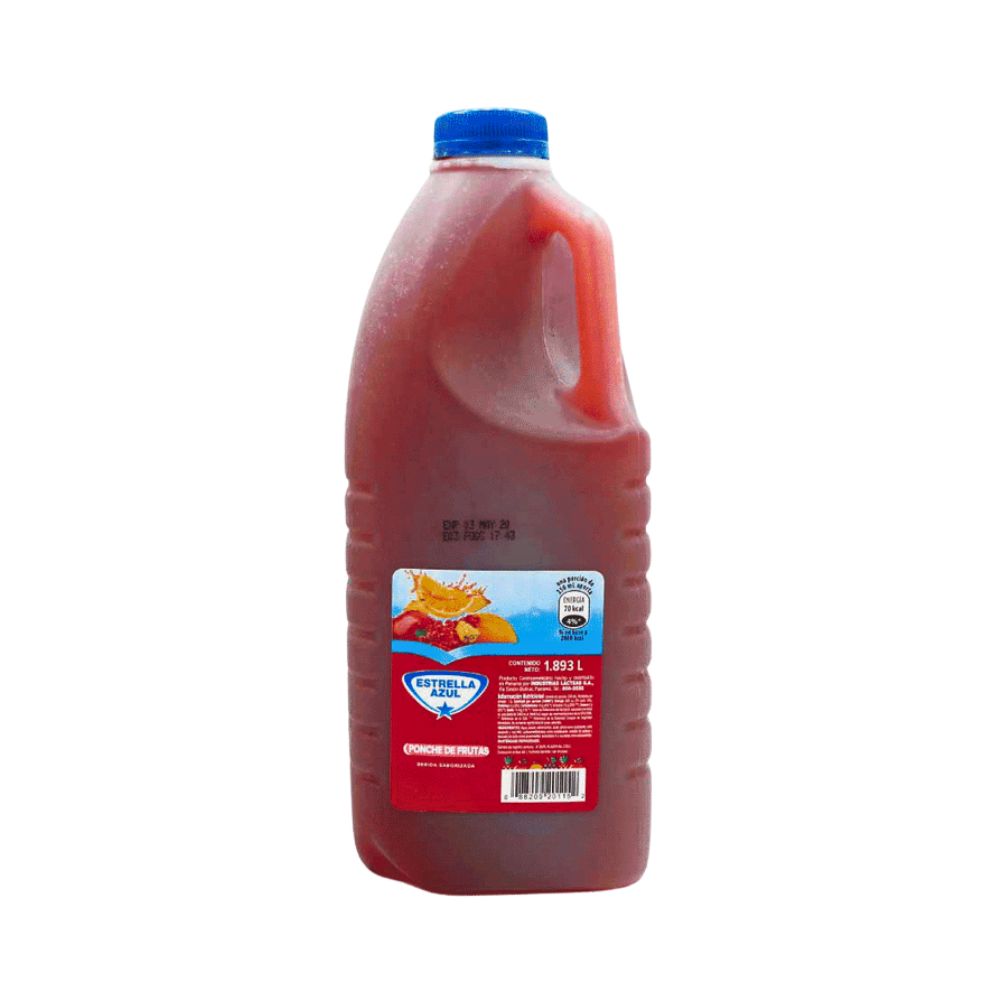 BEBIDA PONCHE FRUTA 1/2 GL ESTRELLA AZUL