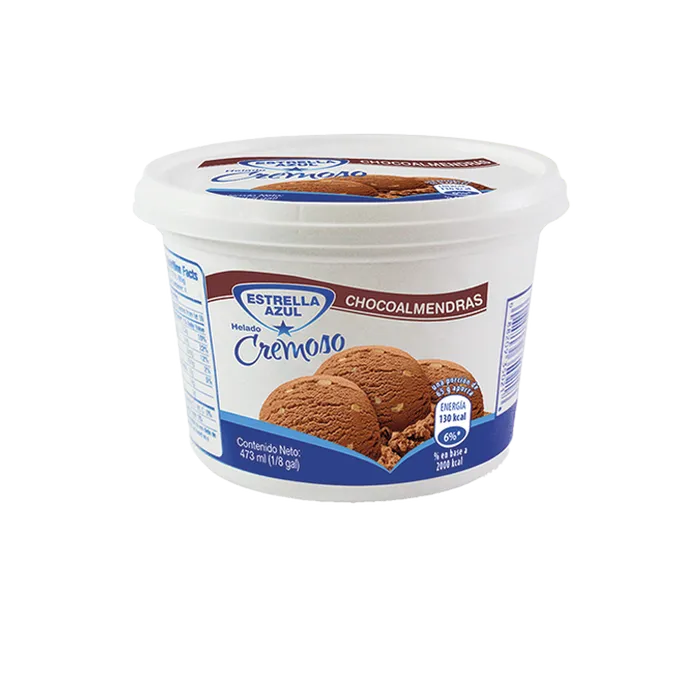 HELADO CHOCOALMENDRAS 473 ML ESTRELLA AZUL