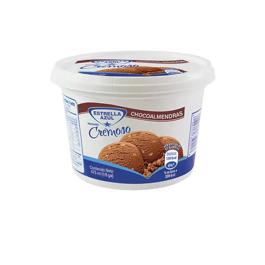 HELADO CHOCOALMENDRAS 473 ML ESTRELLA AZUL
