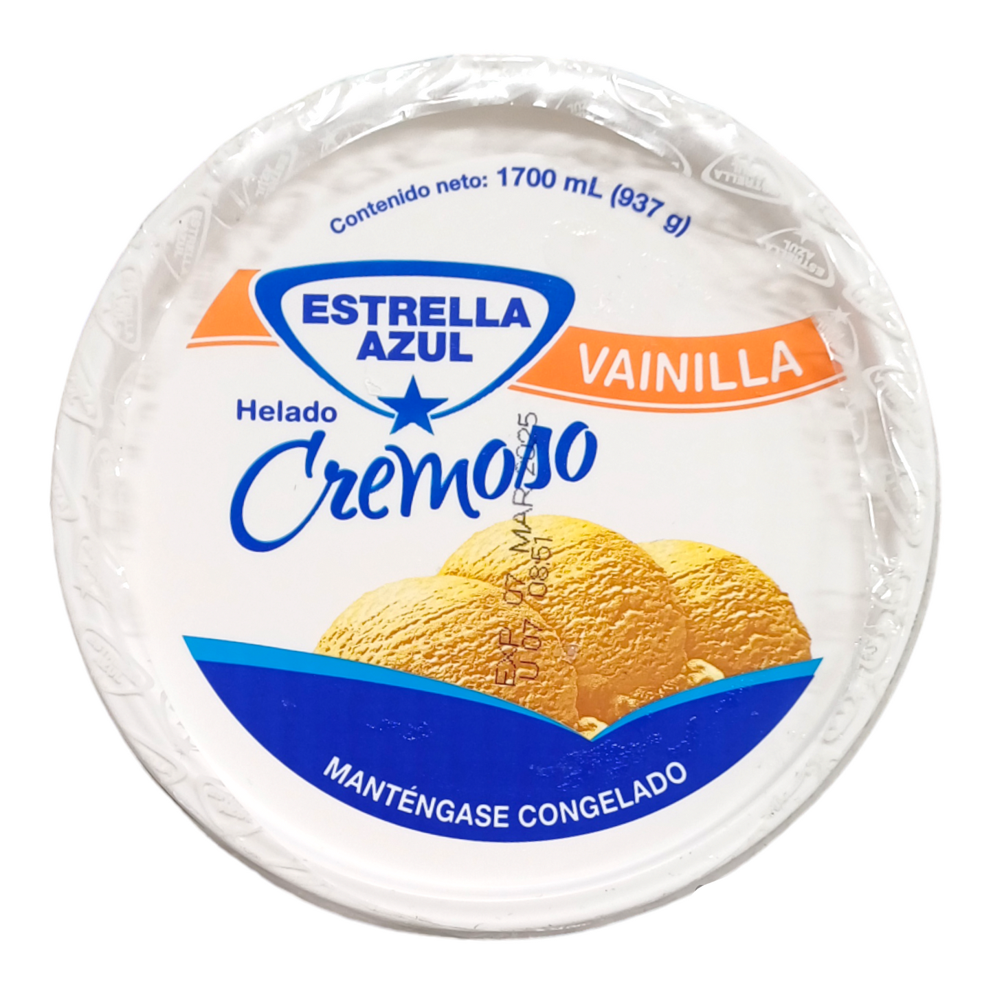 HELADO DE VAINILLA 1700 ML ESTRELLA AZUL