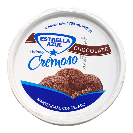 HELADO DE CHOCOLATE 1700 ML ESTRELLA AZUL