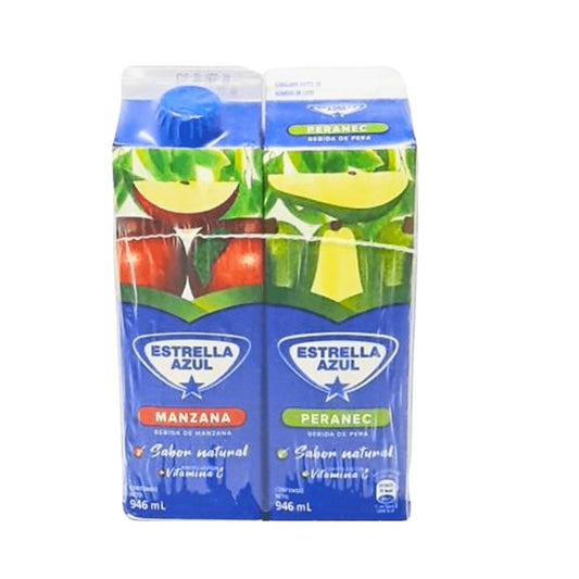DUO BEBID.PERANEC/MANZAN 946ML ESTRELLA AZUL