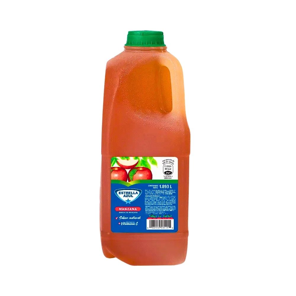 BEBIDA FRESCURA MANZANA 1893ml PLASTICO ESTRELLA AZUL