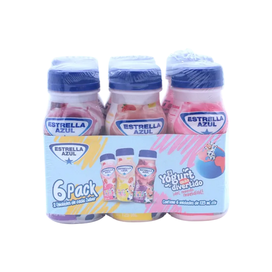 6PK YOGURT BEBIBLE KIDS 125ml - ESTRELLA AZUL