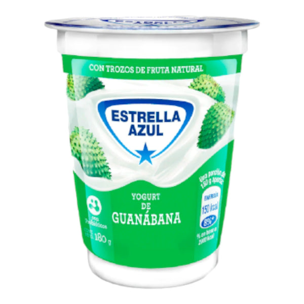 YOGURT DE GUANABANA CON PROBIOTICOS 180 GR ESTRELLA AZUL– Super