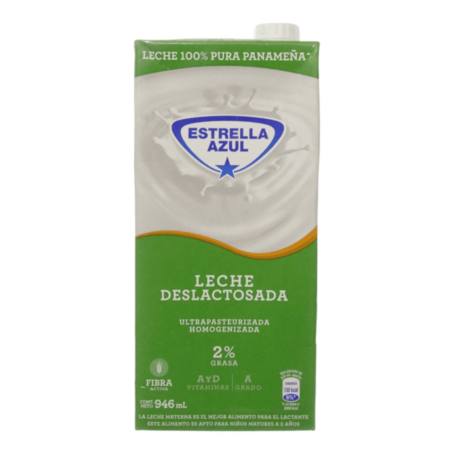 LECHE DESLACTOSADA UHT 946 ML ESTRELLA AZUL