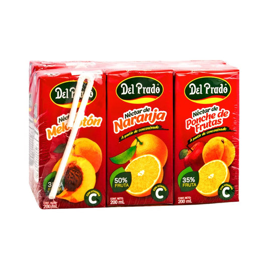 6PACK NECTAR UHT 200 ML DEL PRADO