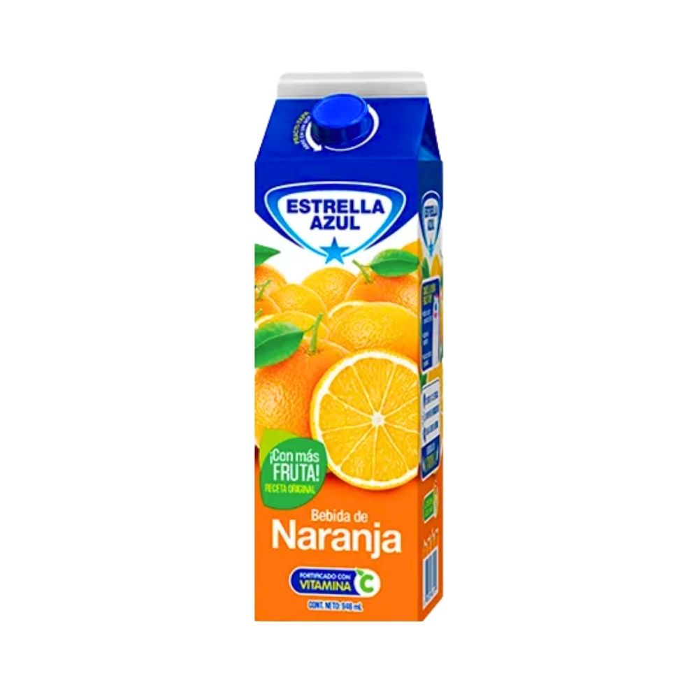 BEBIDA DE NARANJA UHT 946ML ESTRELLA AZUL