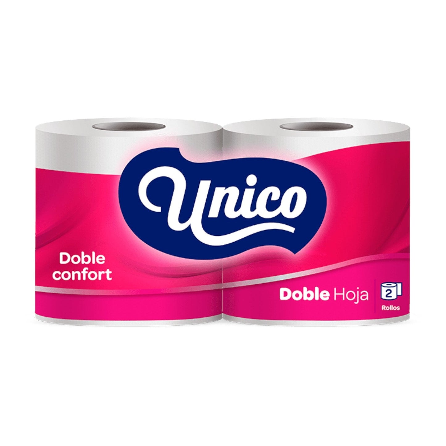 PAPEL HIGIENICO DOBLE HOJA 2 ROLLOS UNICO