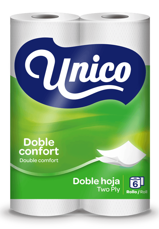 PAPEL HIGIENICO DOBLE COMFORT 6 ROLLOS UNICO