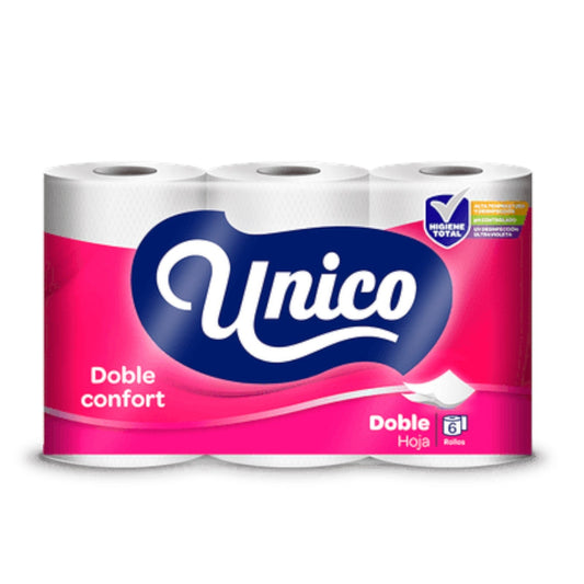 PAPEL HIGIENICO DOBLE COMFORT 6 ROLLOS UNICO