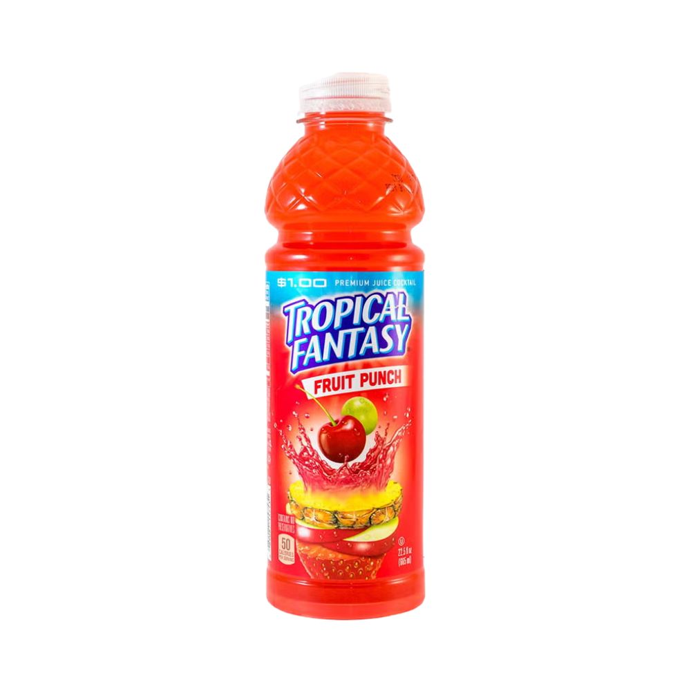 FRUIT PUNCH JUICE COCKTAIL 22.5 OZ TROPICAL FANTASY