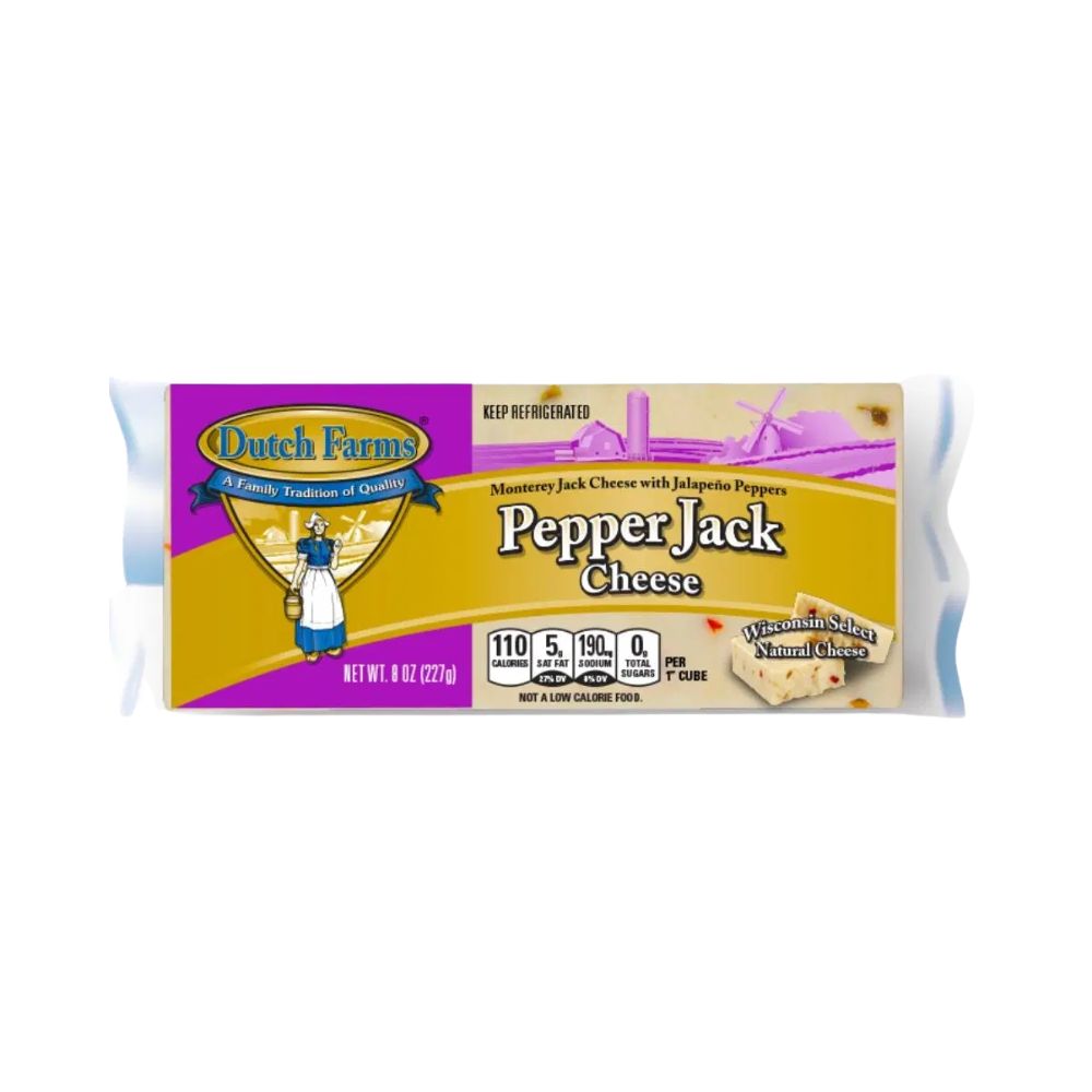 QUESO PEPPER JACK EN BARRA 227 GR DUTCH FARMS