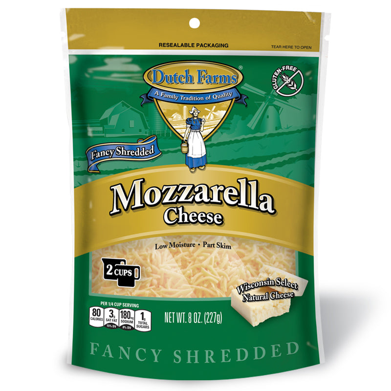 QUESO MOZZARELLA RALLADO 227 GR DUTCH FARMS