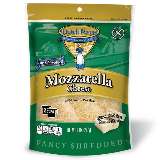 QUESO MOZZARELLA RALLADO 227 GR DUTCH FARMS