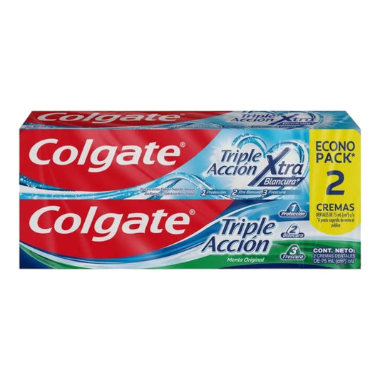 CREMA DENTAL TRIPLE ACCION 2PACK 75 ML COLGATE