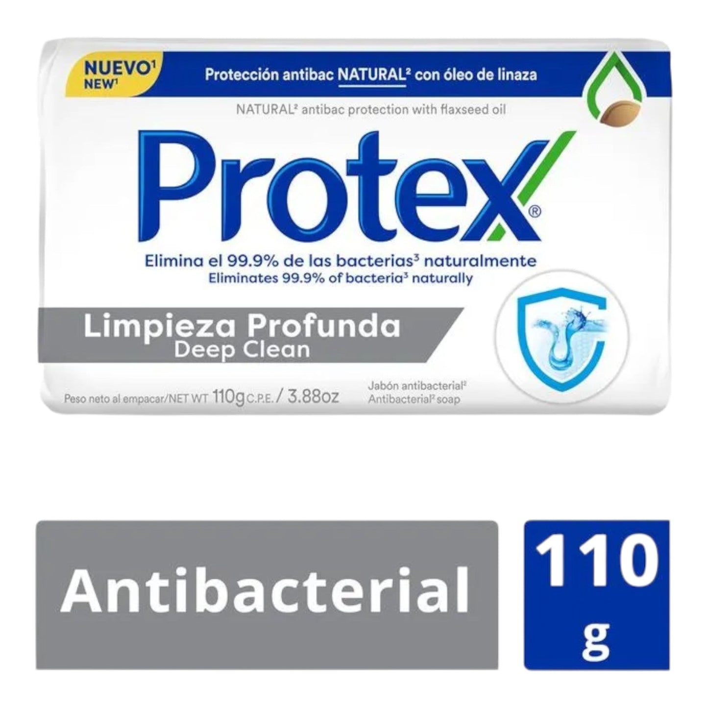 JABON EN BARRA DE USO PERSONAL LIMPIEZA PROFUNDA 110 GR PROTEX