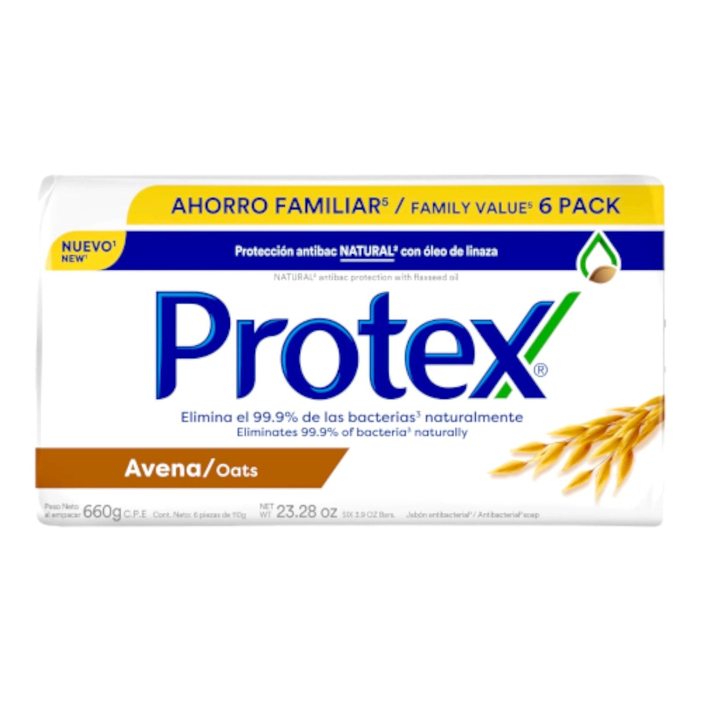 JABON PROTEX AVENA 6 PACK 110 GR PROTEX