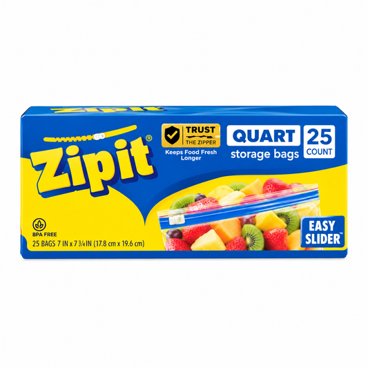 SANDWICH 50 BAGS 6.1X5.9IN ZIP IT