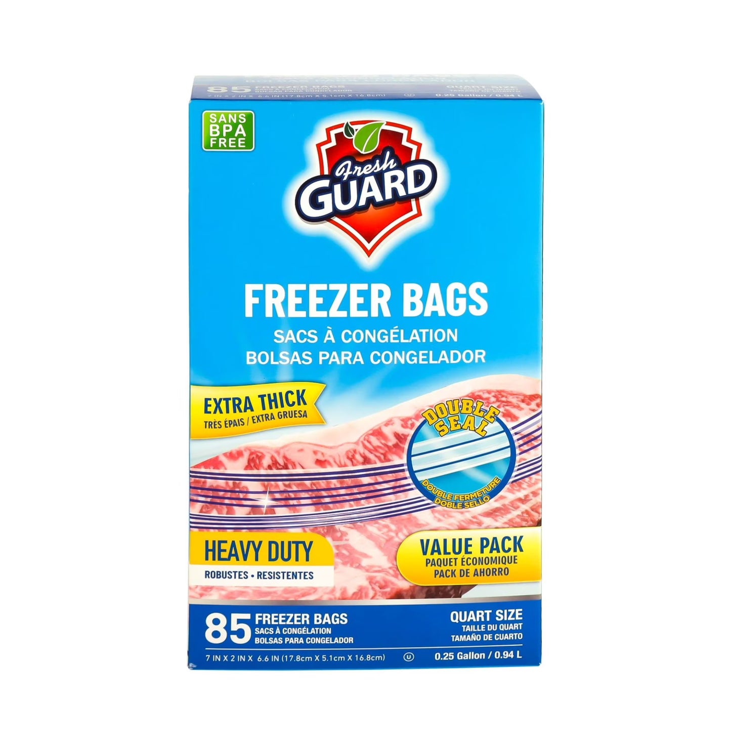 BOLSA FREEZER RESELLABLE 85PZA - FRESH GUARD
