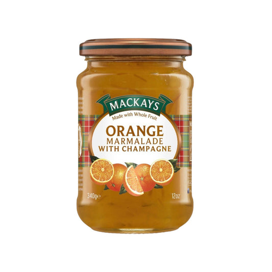 MERMELADA SABOR NARANJA CON CHAMPAÑA 12 0Z - MACKAYS