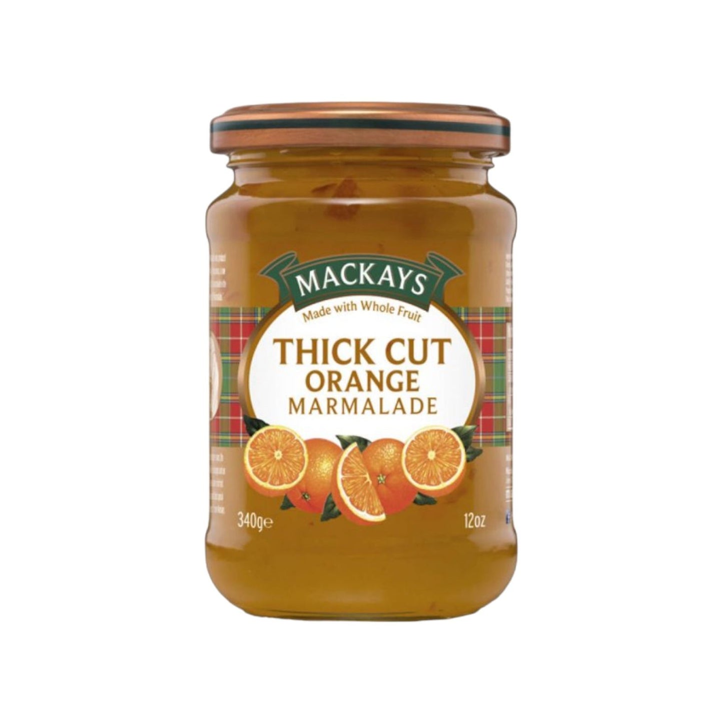 MARMALADE THICK CUT ORANGE 340 GR MACKAYS