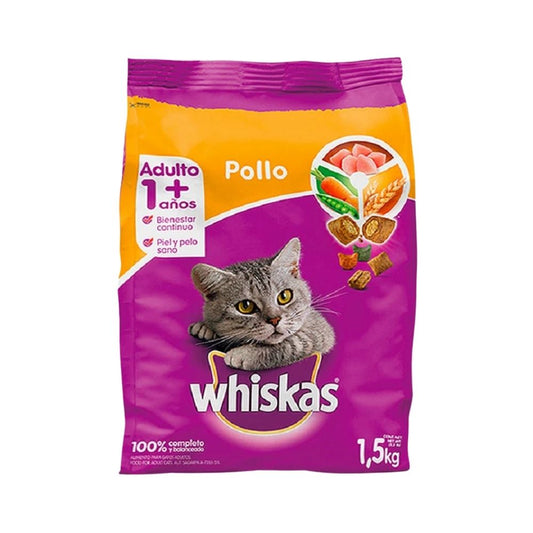 ALIMENTO PARA GATO SABOR POLLO 1 KG WHISKAS