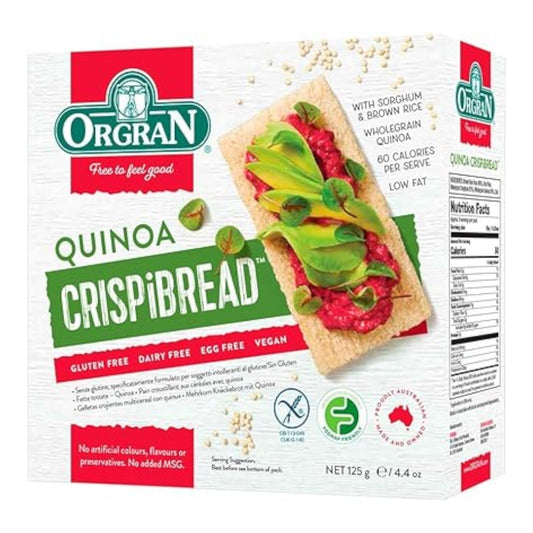 WHOLEGRAIN QUINOA CRISPIBREAD 4.4 OZ ORGRAN