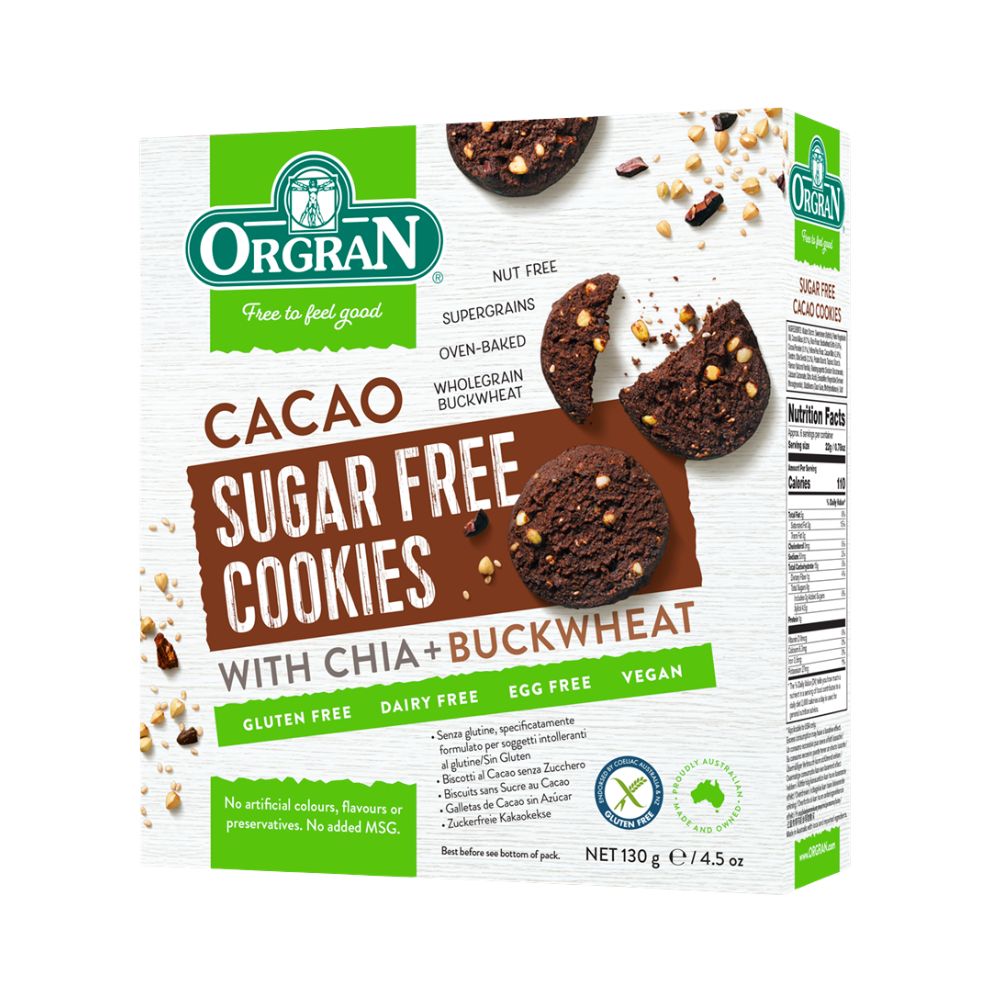 CEREAL CACAO COOKIES 130GR ORGRAN