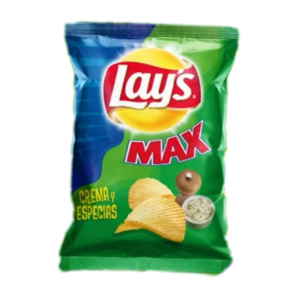PAPAS LAYS MAX CREMA Y ESPECIAS 80 GR - FRITO LAY