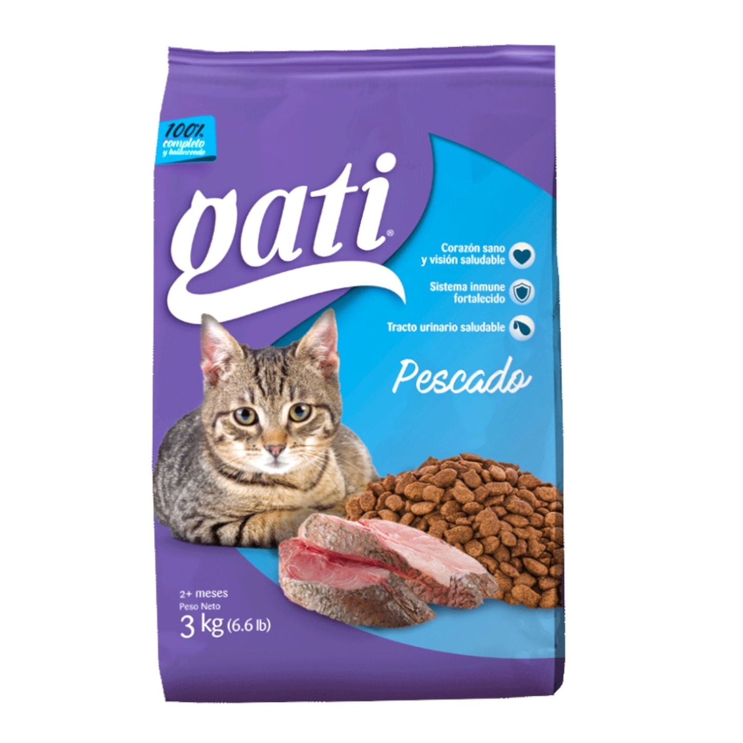 GATI ALIMENTO PESCADO PARA GATO 6.6 LB GATI