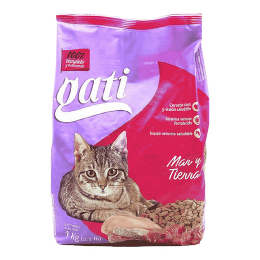 GATI ALIMENTOPARA GATO MAR TIERRA  2.2 LB GATI