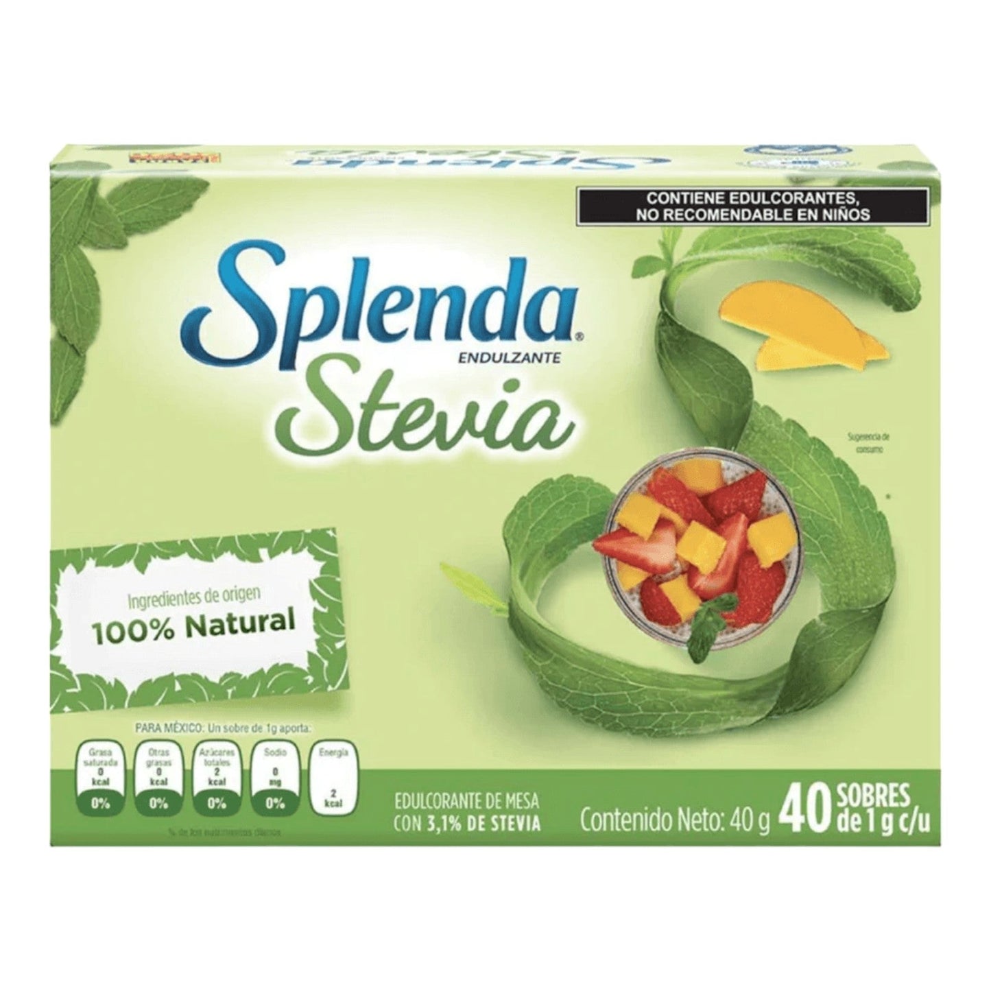 ENDULZANTE CON STEVIA 40 UN SPLENDA