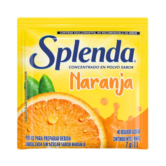 CONCENTRADO E/POLVO NARANJA 7 GR SPLENDA
