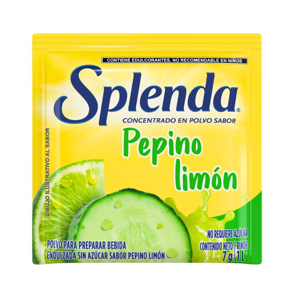 CONCENTRADO E/POLVO PEPINO LIMON 7 GR SPLENDA