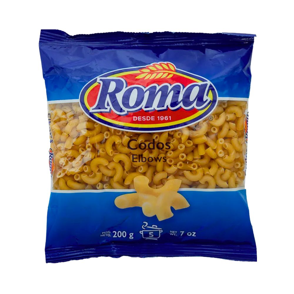 PASTA CODITOS 200GR ROMA