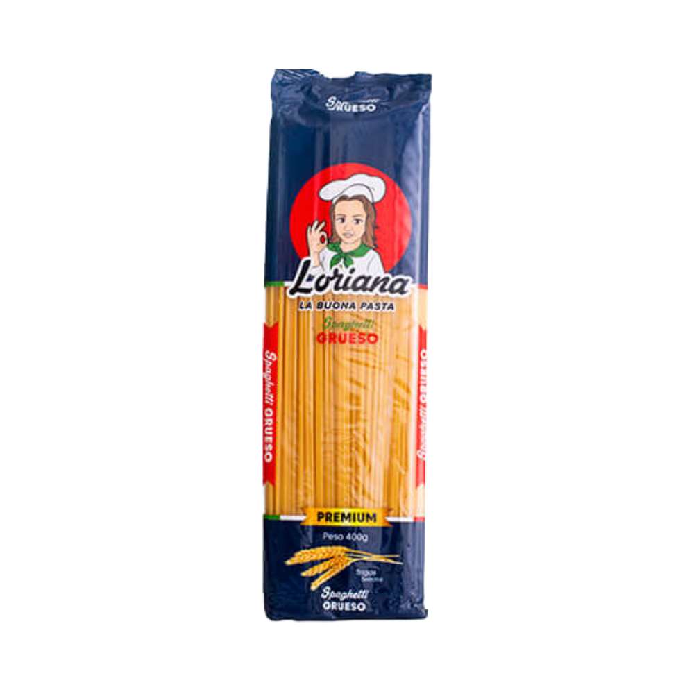 SPAGUETTI GRUESO 400GR LORIANA