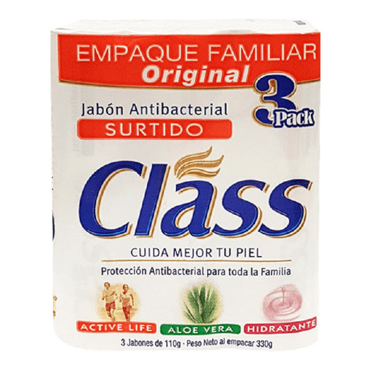 JABON CLASS 3 PACK SURTIDO 110 GR CLASS