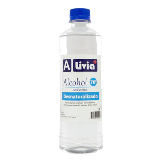 ALCOHOL DESNATURALIZADO 70% 24 OZ A LIVIA