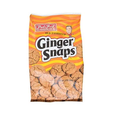 GALLETA GINGER SNAPS 340 GR BUDS BEST