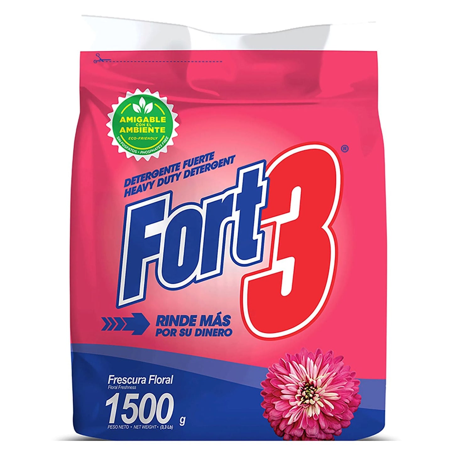 DETERGENTE POLVO FLORAL 1000 GR FORT3