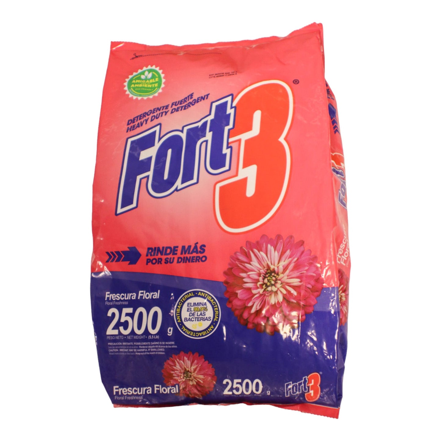 DETERGENTE EN POLVO FLORAL 2500 GR FORT3