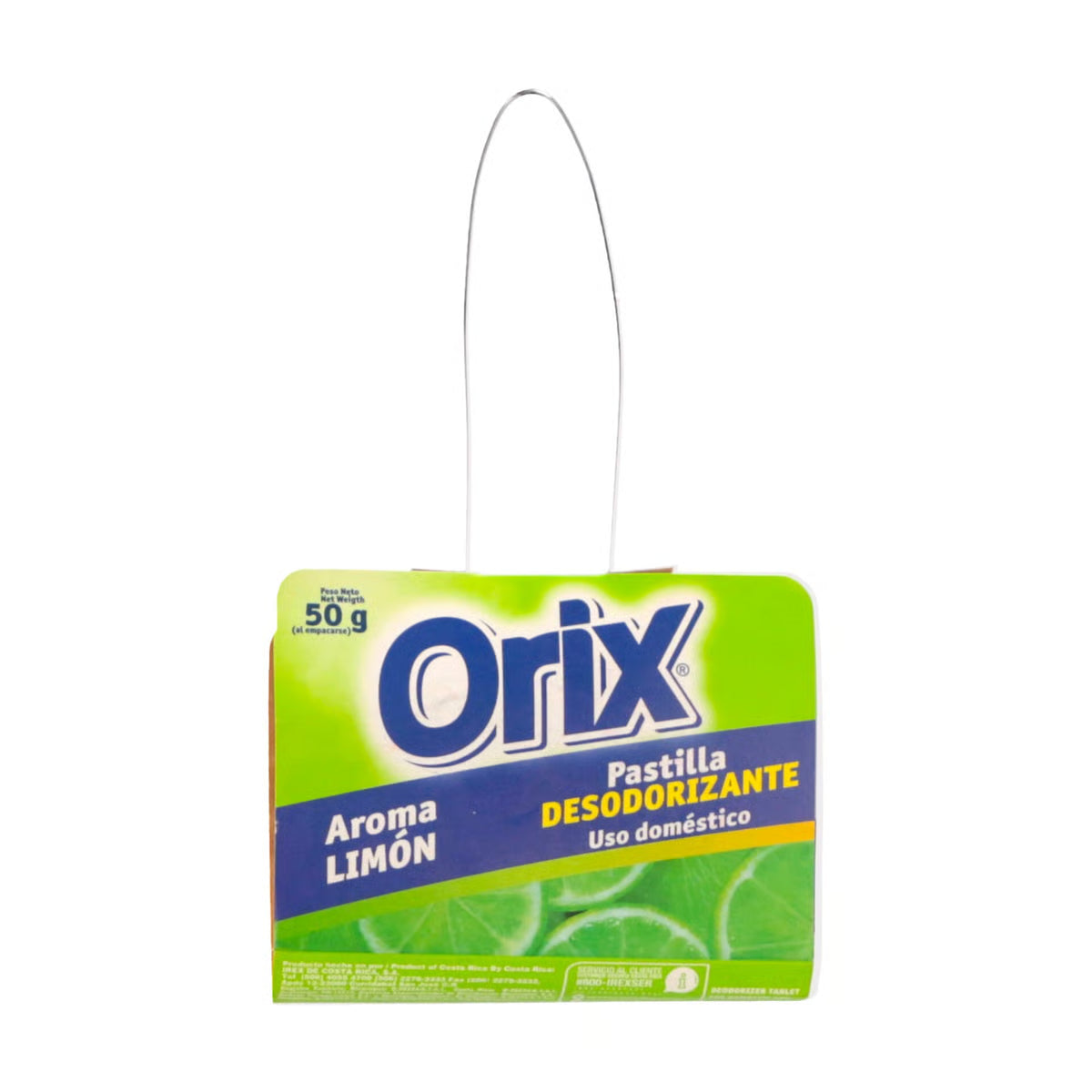 PASTILLA DESODORANTE PARA BAÑO LIMON 50 GR - ORIX