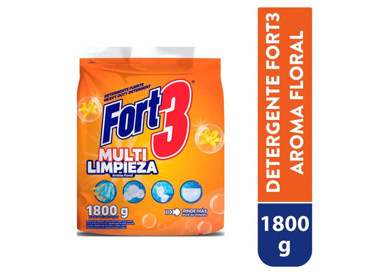 DETERGENTE FLORAL MULTI LIMPIEZA 1.8 KG - FORT3