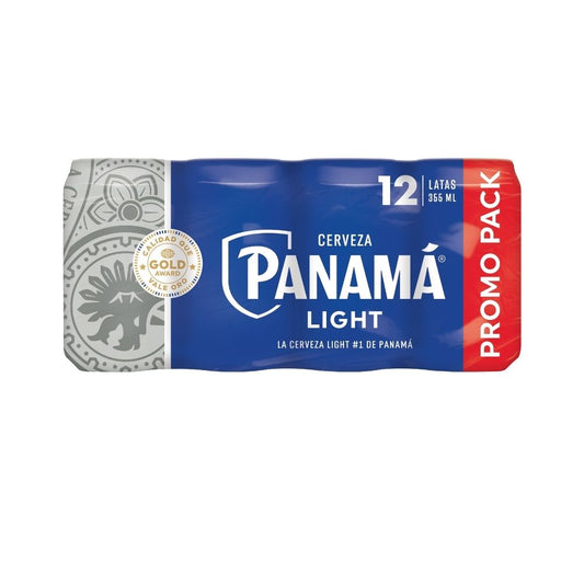 CERVEZA PANAMA LIGHT LATA 12 PACK 355 ML