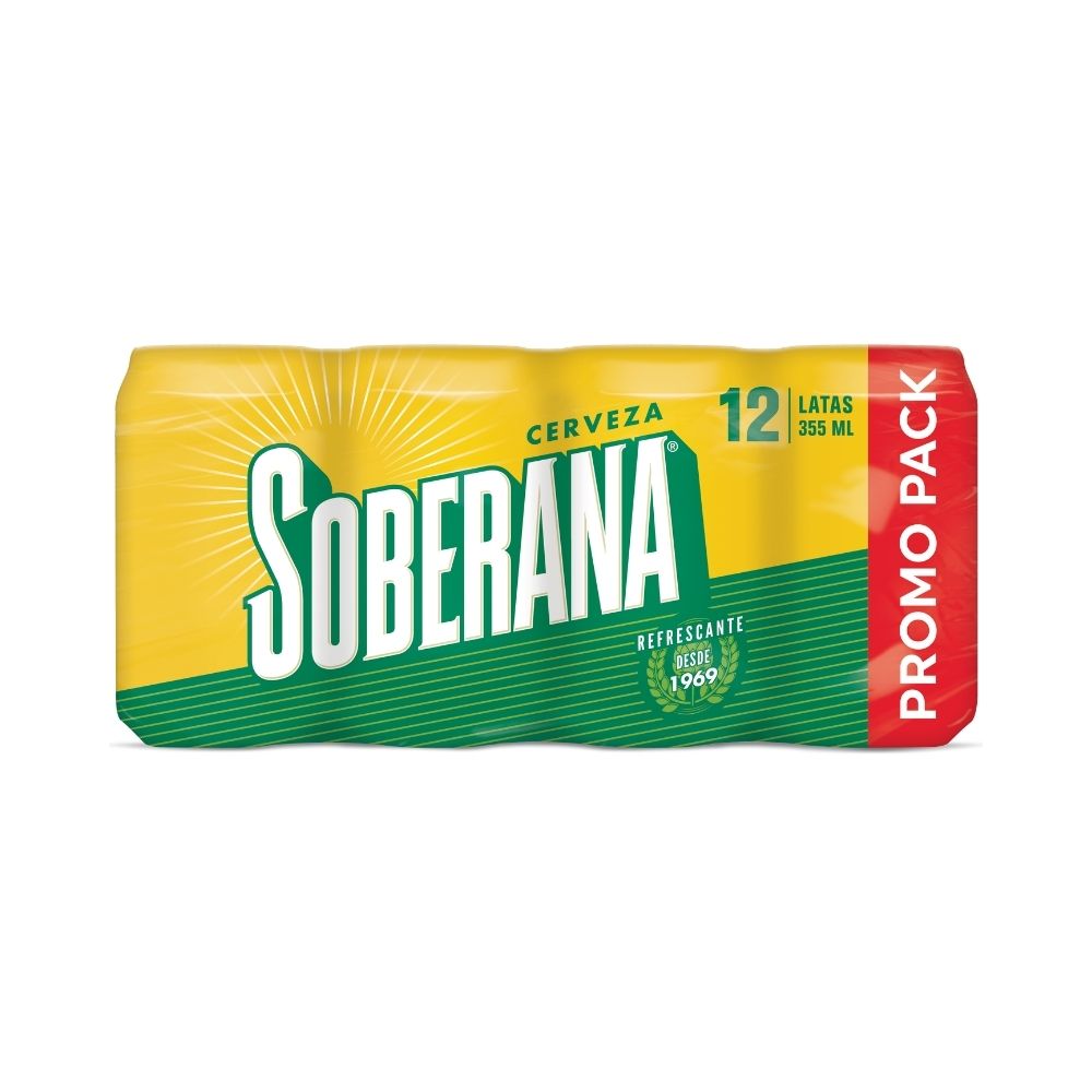 CERVEZA SOBERANA LATA 12 PACK 355 ML