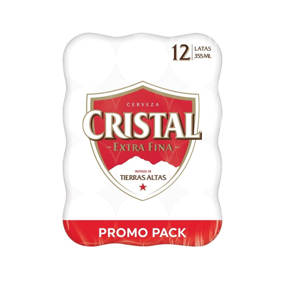 CERVEZA CRISTAL LATA 12 PACK 355 ML