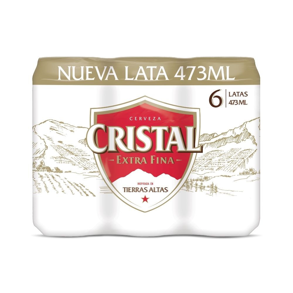 CERVEZA CRISTAL LATA 473 ML